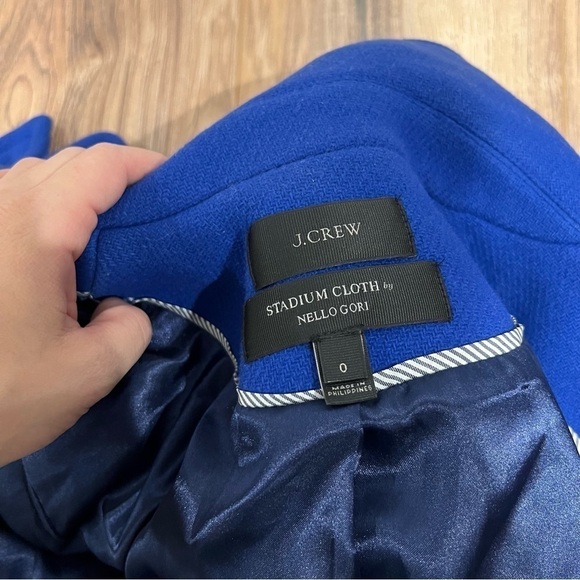 J. Crew Stadium Wool Majesty Double Breasted Pea Coat - Picture 5 of 8